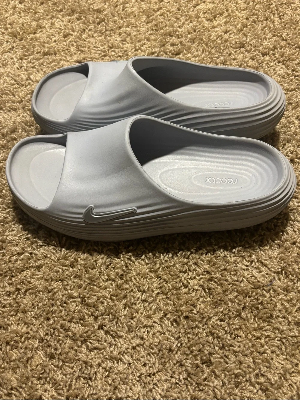 Nike React Slides Wolf Gray 12M